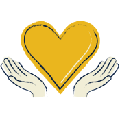 Wellbeing heart icon
