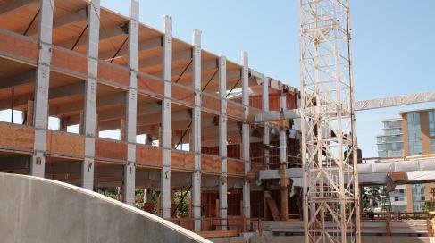 The CIRS building under construction.