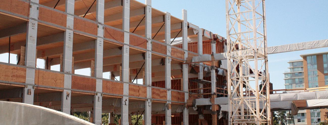 The CIRS building under construction.