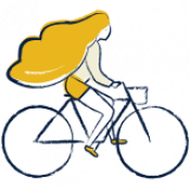 Bike travel icon