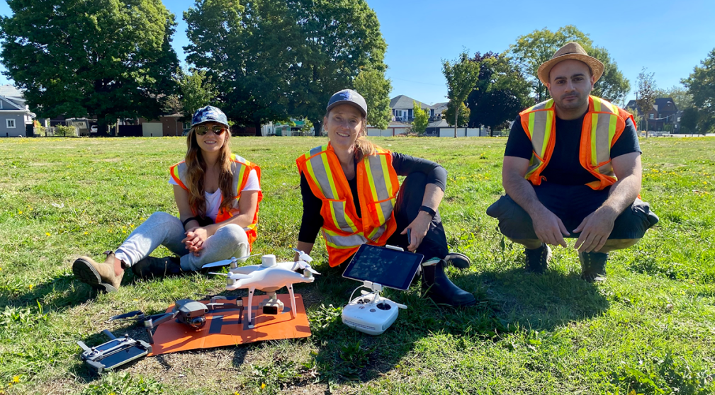 Urban Forest Technologies Team deployed drones to capture urban forestry characteristics which would improve management of natural urban systems.