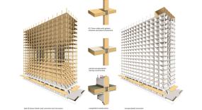 Most mass timber elements were encapsulated with gypsum board mainly for fire protection.